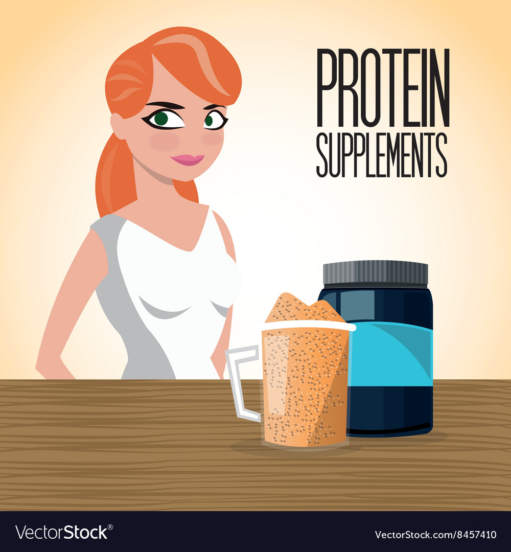 Icon of protein supplement design Royalty Free Vector Image