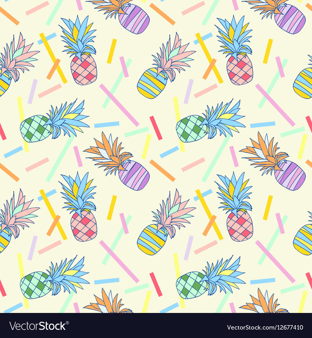 Pattern colour pineapple