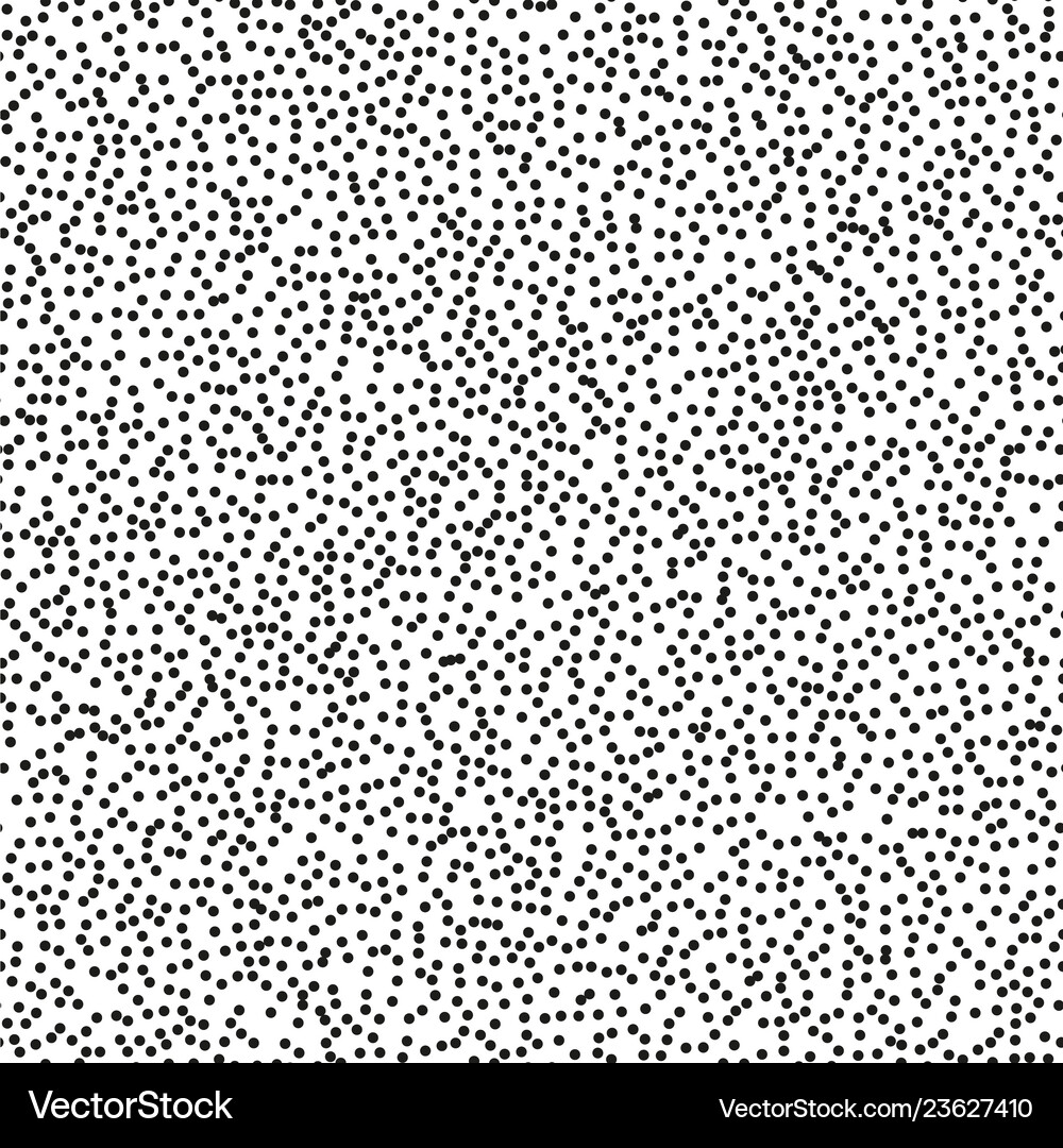 Pointillism middle density seamless dots pattern Vector Image