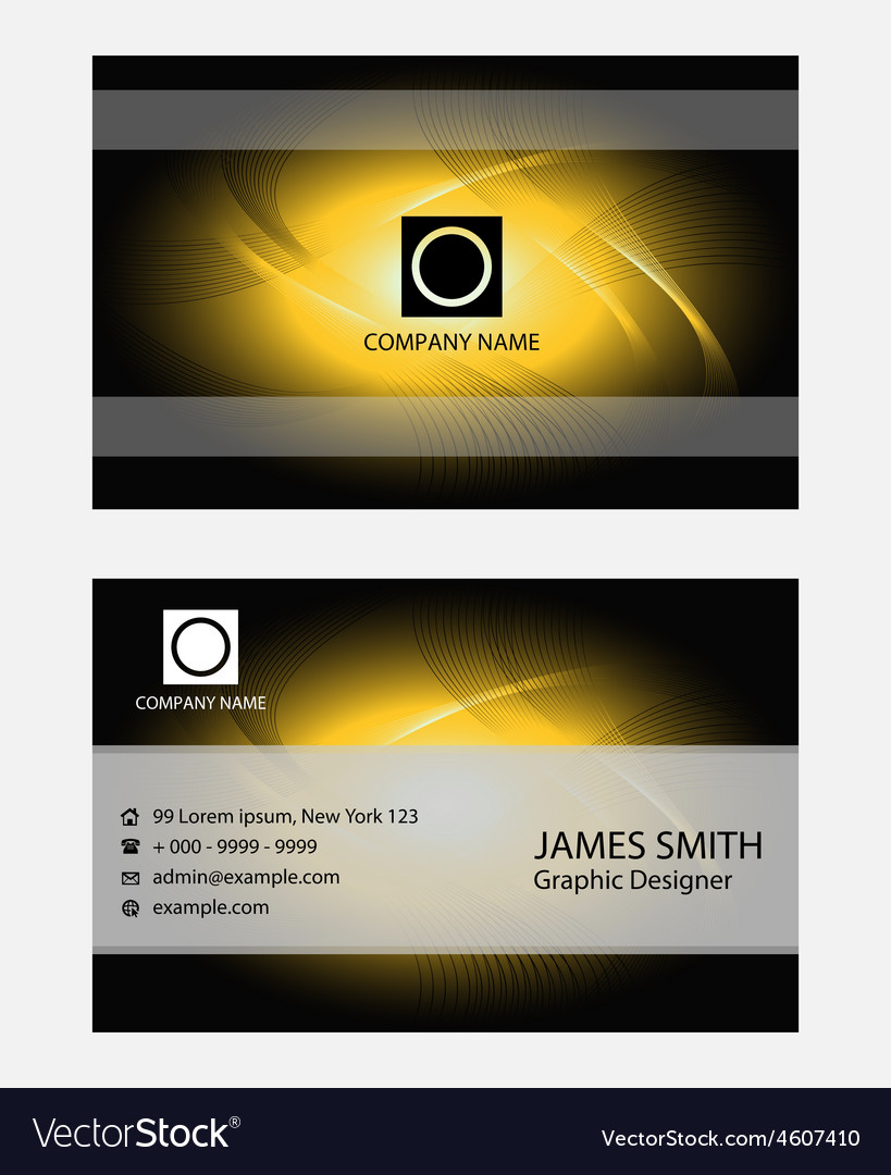 Set of business cards