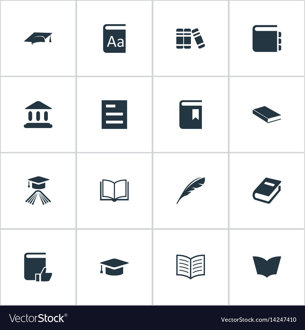 Set of simple knowledge icons