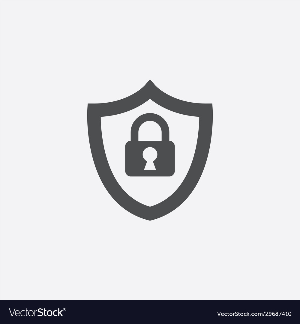 Shield key icon Royalty Free Vector Image VectorStock