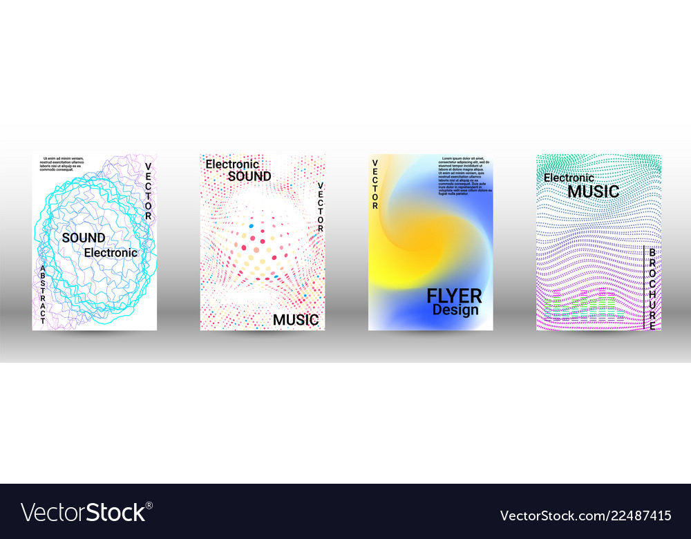 A set of modern abstract covers