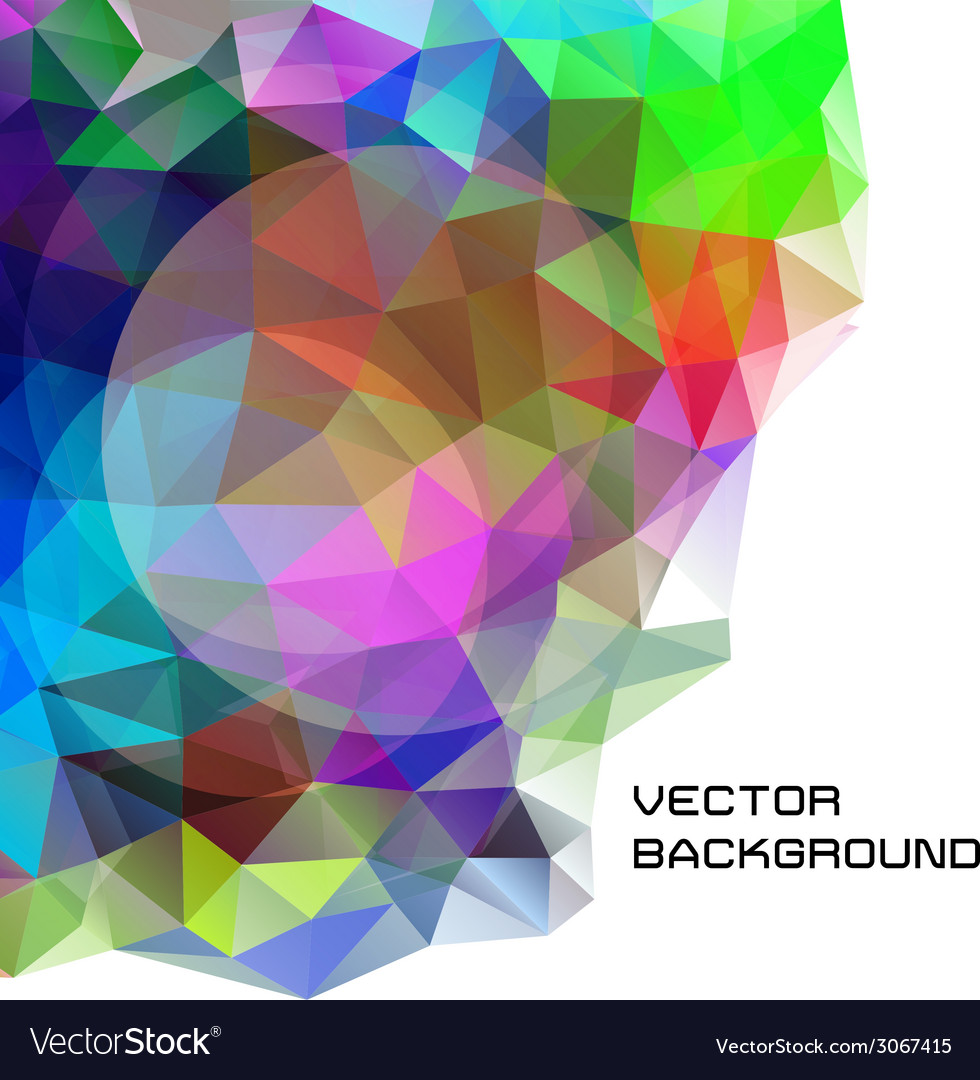 Abstract background of triangles