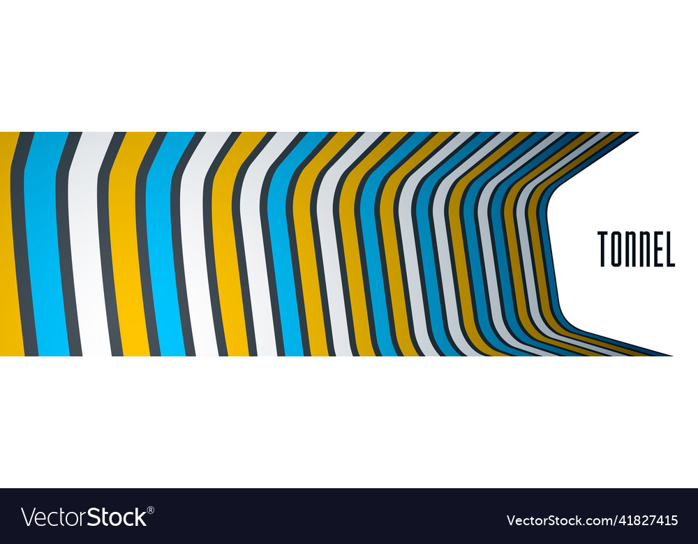 Abstract lines in 3d dimensional perspective vector image Abstract lines in 3d dimensional perspective