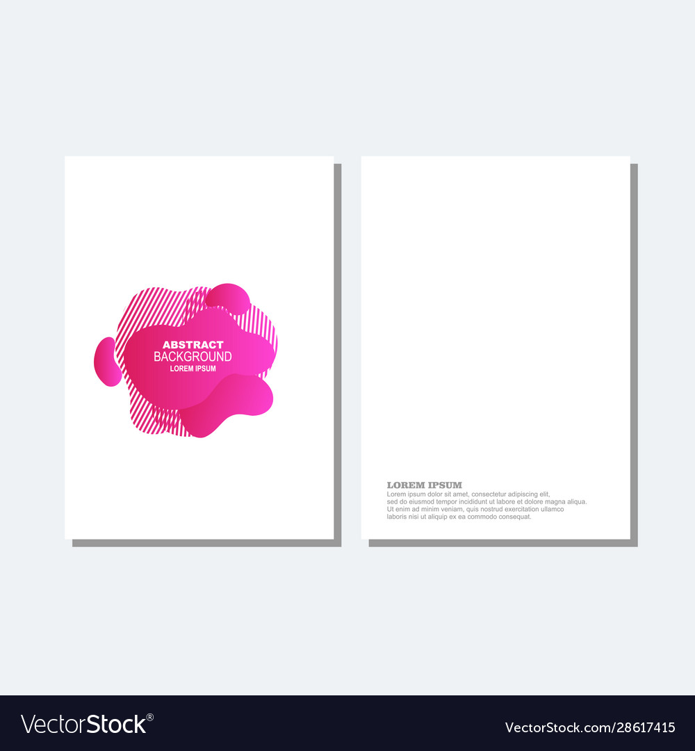 Abstract modern liquid color backgrounds set