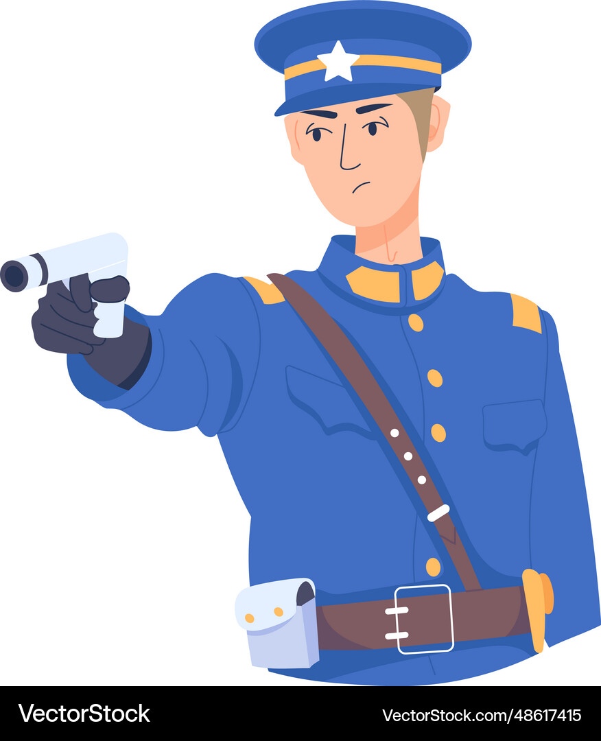 Chinese police Royalty Free Vector Image - VectorStock