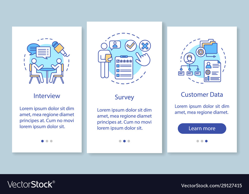 Customers profile methods onboarding mobile app