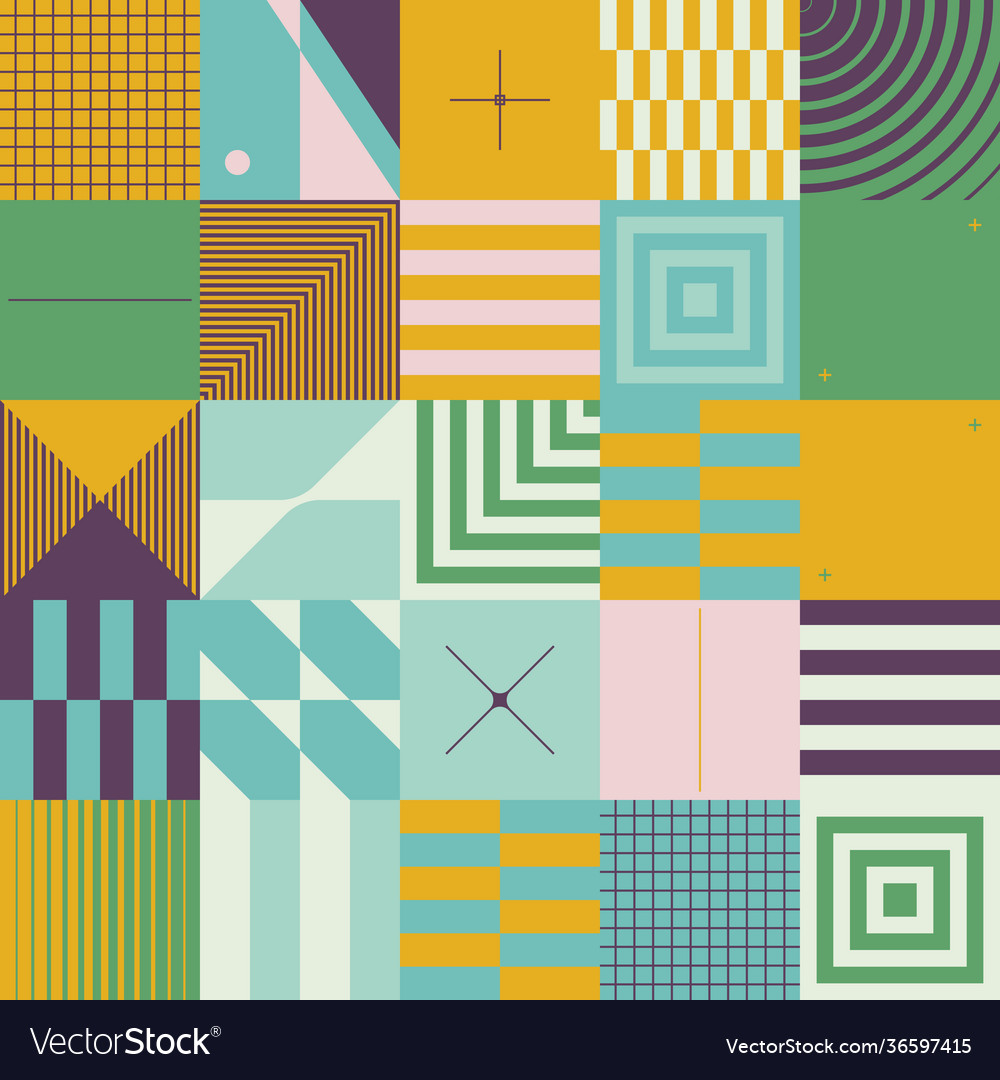 Digital design abstract pattern vector image Digital design abstract pattern