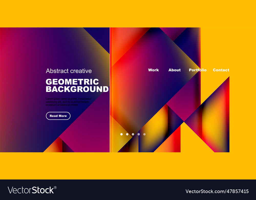 Dynamic triangle design with fluid gradient colors