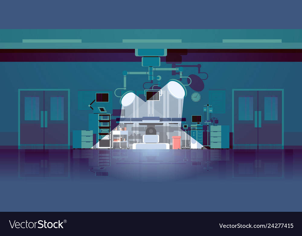 Hospital operating table clean medical surgery