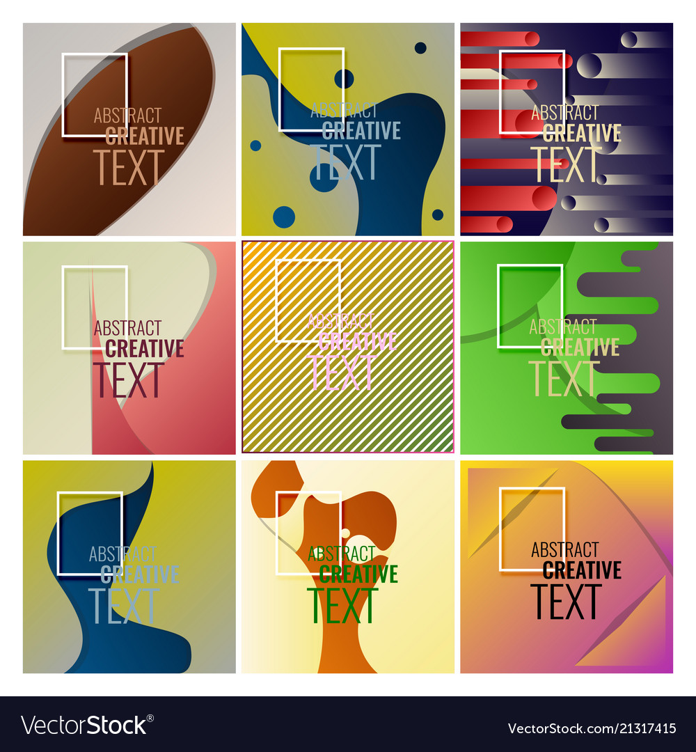 Minimal geometric coverage a set of modern Vector Image Minimal geometric coverage a set of modern