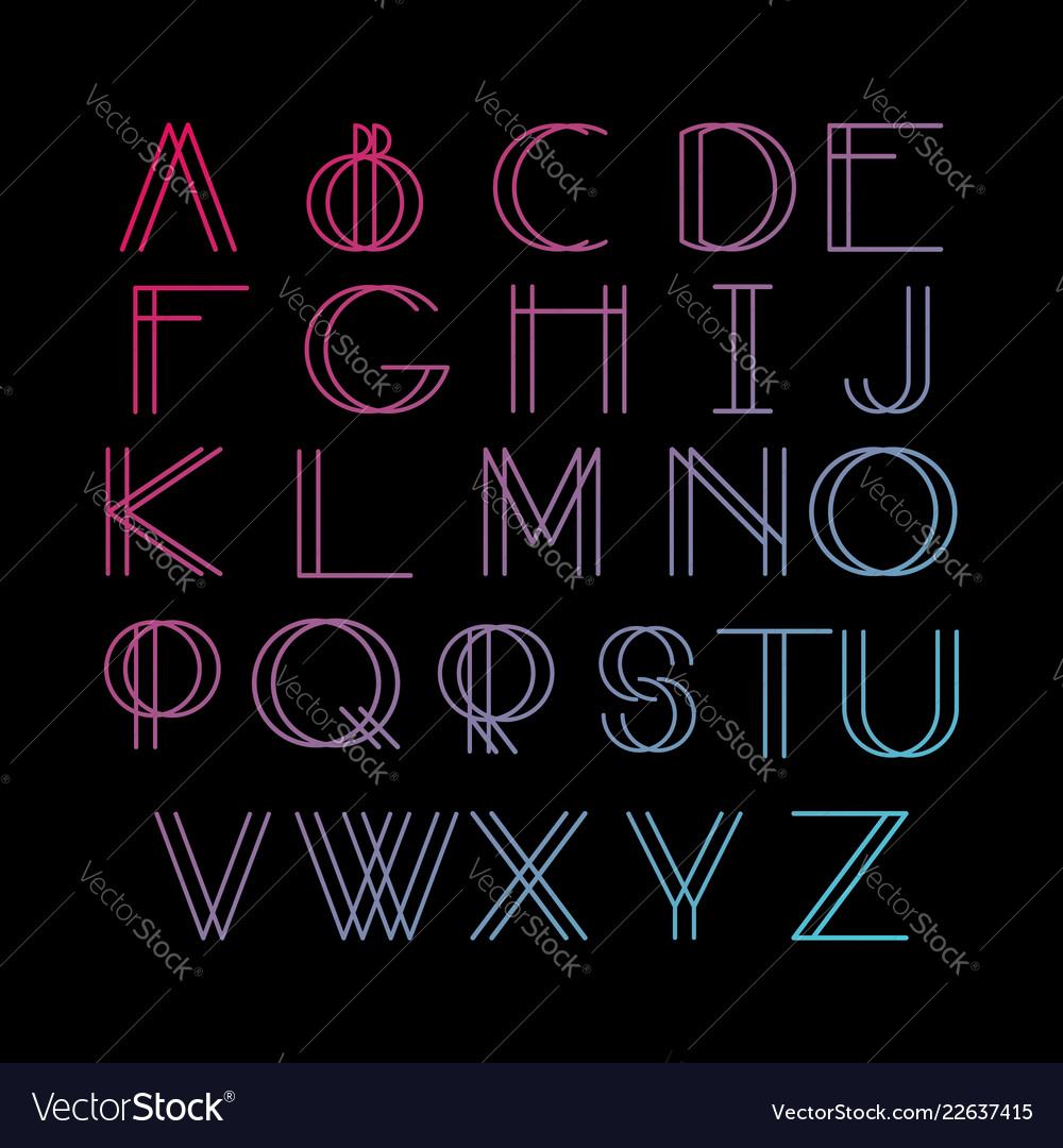 Minimalist Line Font - Modern Typeface
