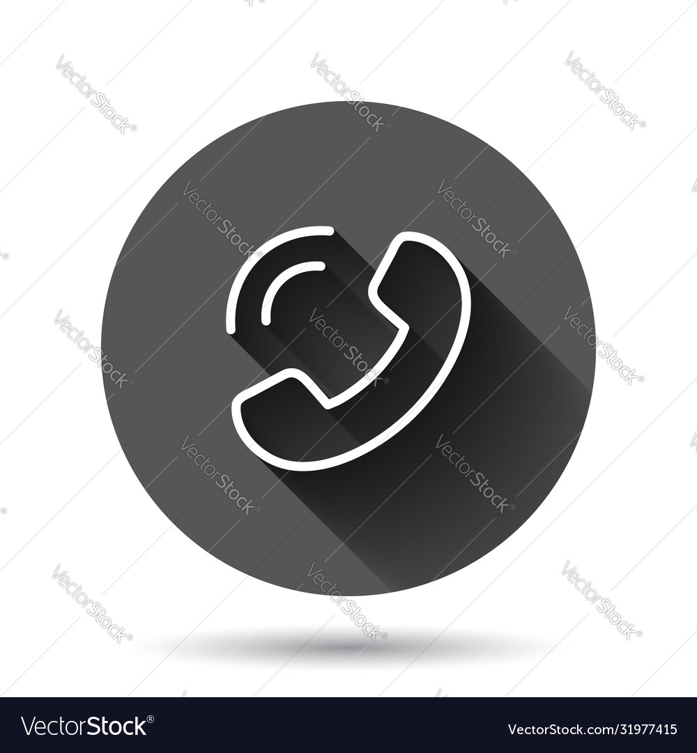 Mobile phone icon in flat style telephone talk