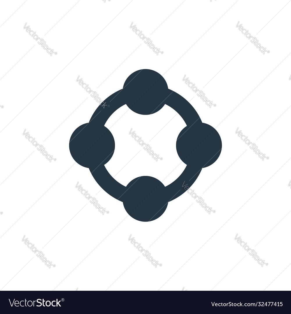 Nodes icon editable stroke linear