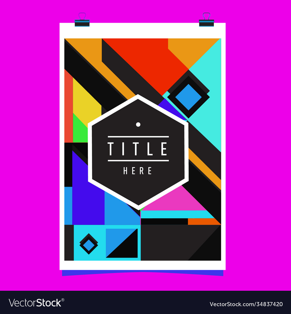 Abstract colorful geometric pattern background Vector Image Abstract colorful geometric pattern background