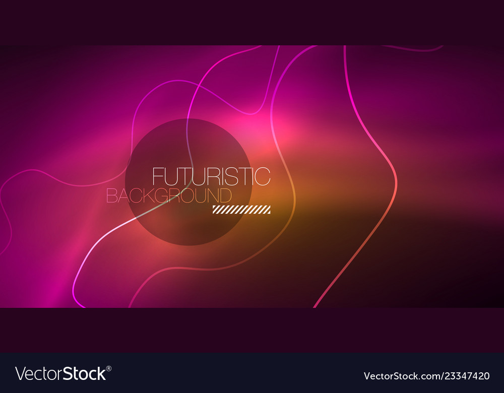 Abstract shiny glowinng color wave design element Vector Image Abstract shiny glowinng color wave design element