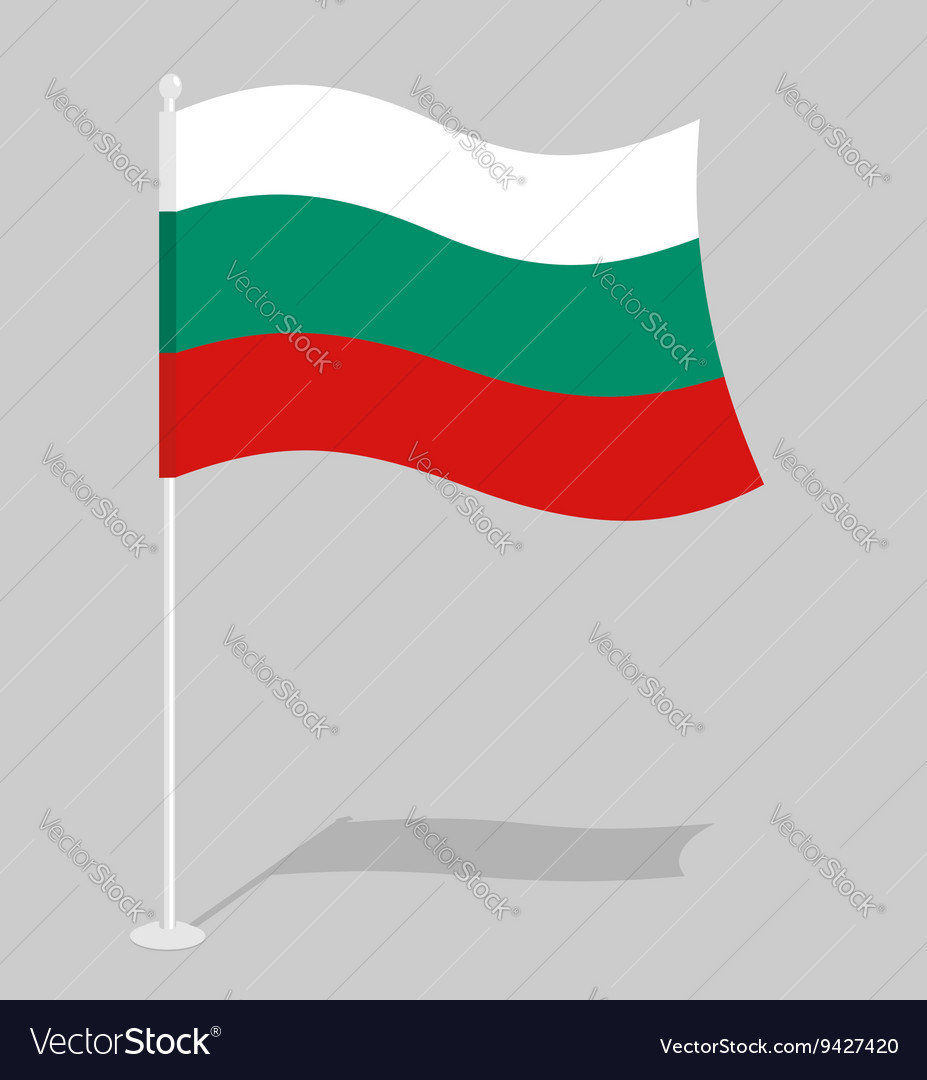 Bulgaria flag official national symbol Royalty Free Vector