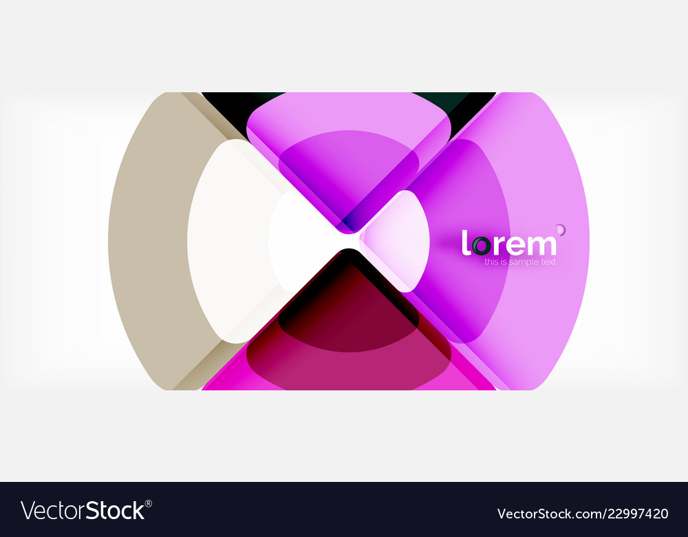 Circles and triangles design abstract background Vector Image Circles and triangles design abstract background