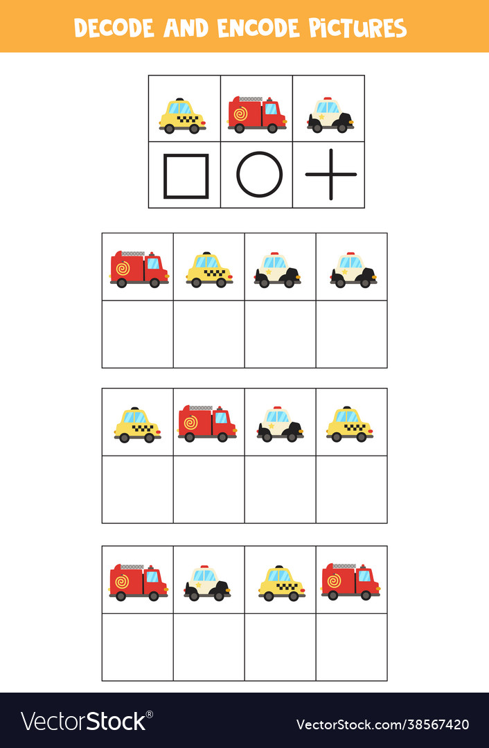 Decode and encode pictures write symbols