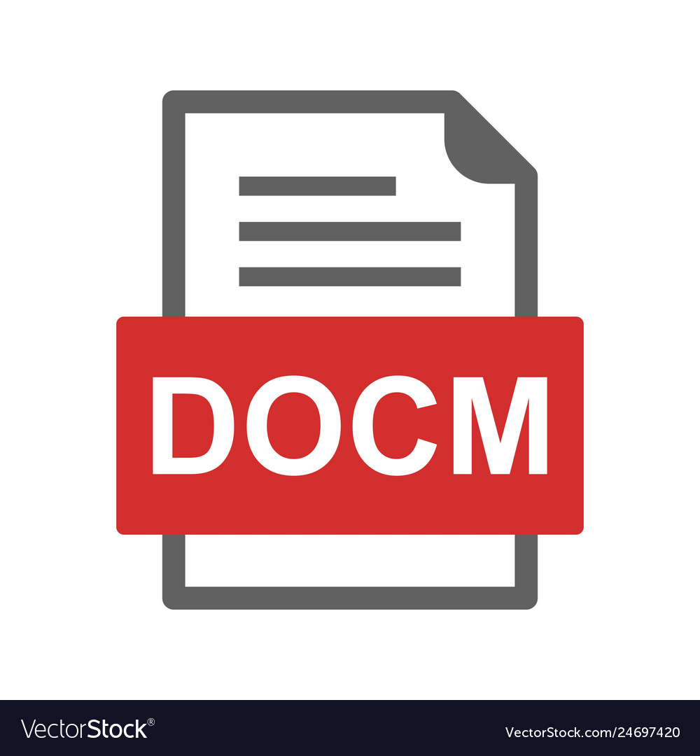 Docm file document icon