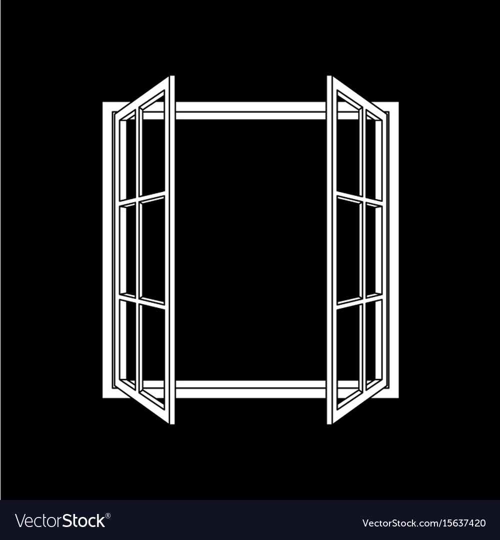 Open window frame icon