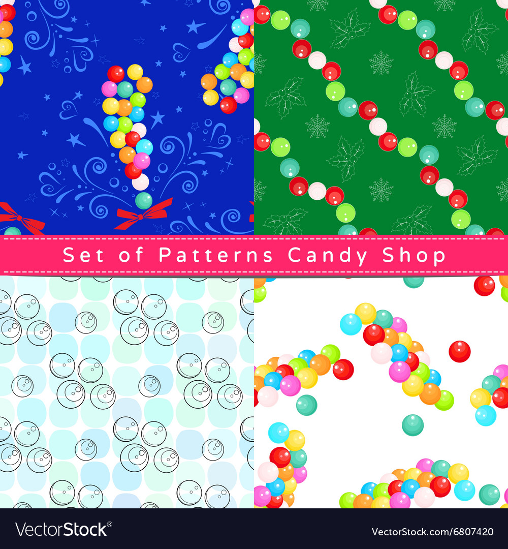 Seamless patterns with dragee