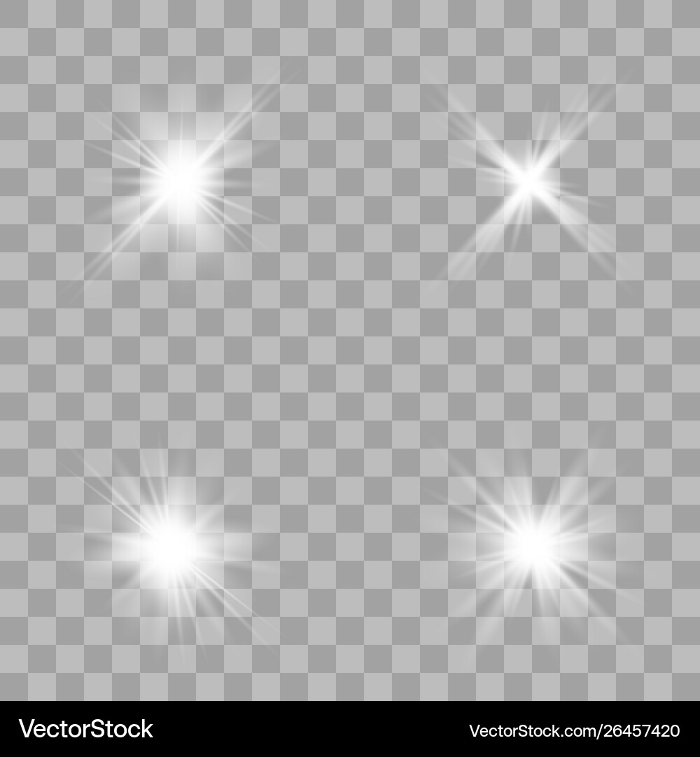 Set glow light effect Royalty Free Vector Image