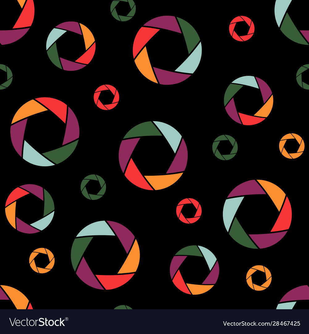 Abstract seamless pattern with aperture in flat