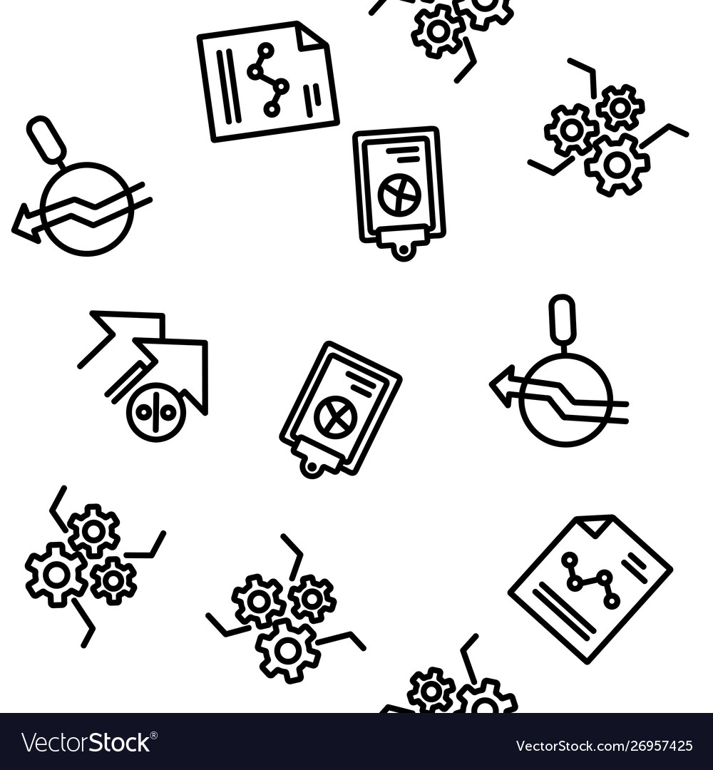 Analyse element seamless pattern vector image Analyse element seamless pattern