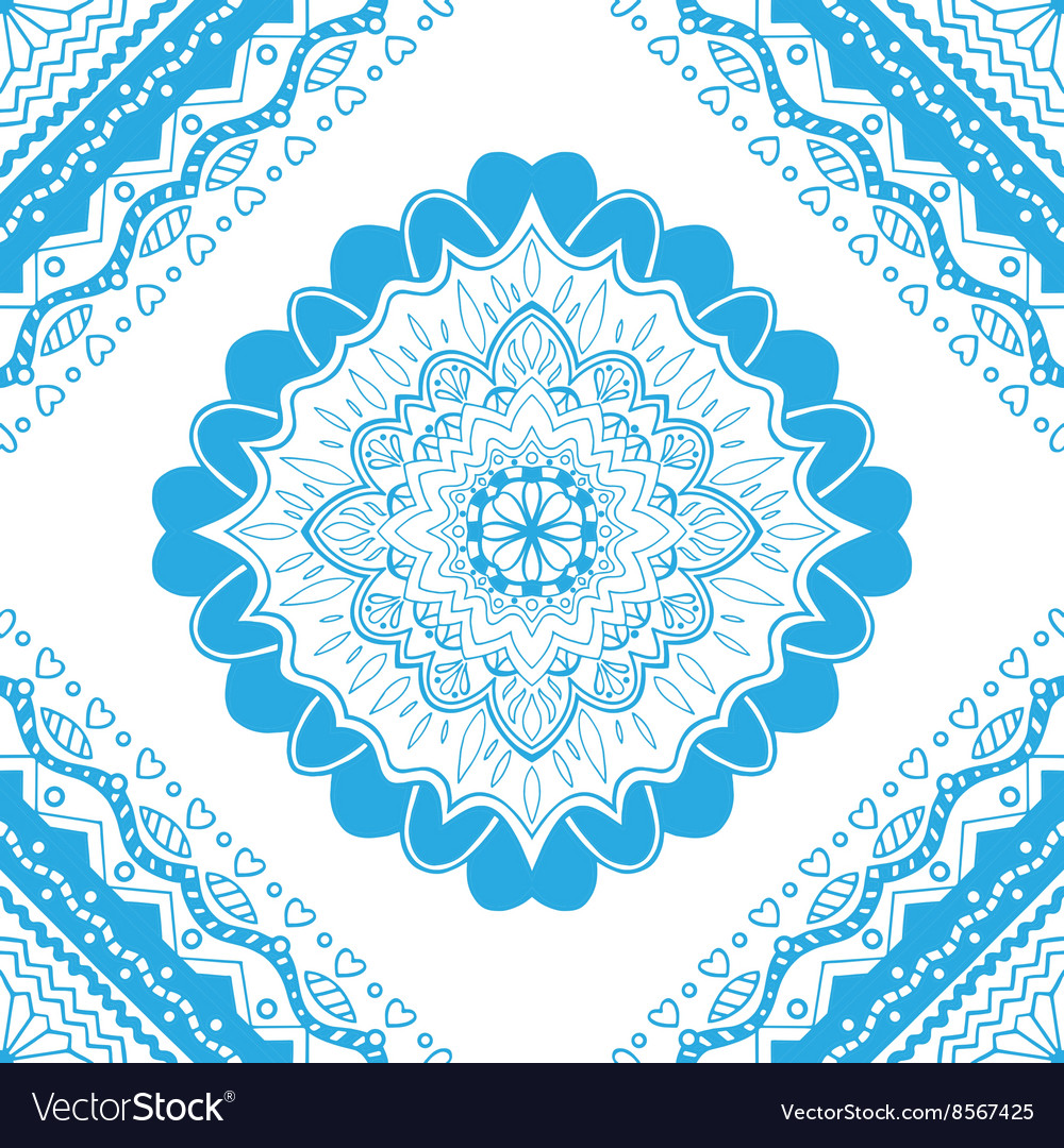 Blue pattern Royalty Free Vector Image - VectorStock
