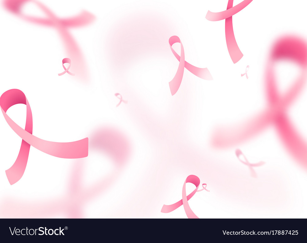 Breast cancer awareness pink ribbons seamless Vector Image