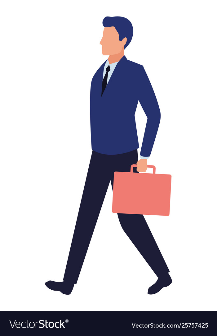 Business man avatar cartoon character Royalty Free Vector