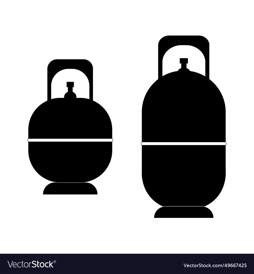 Gas cylinders icon logo design template