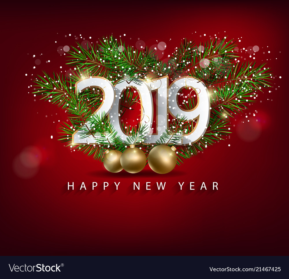 Frohes neues Jahr 2019 Feiern