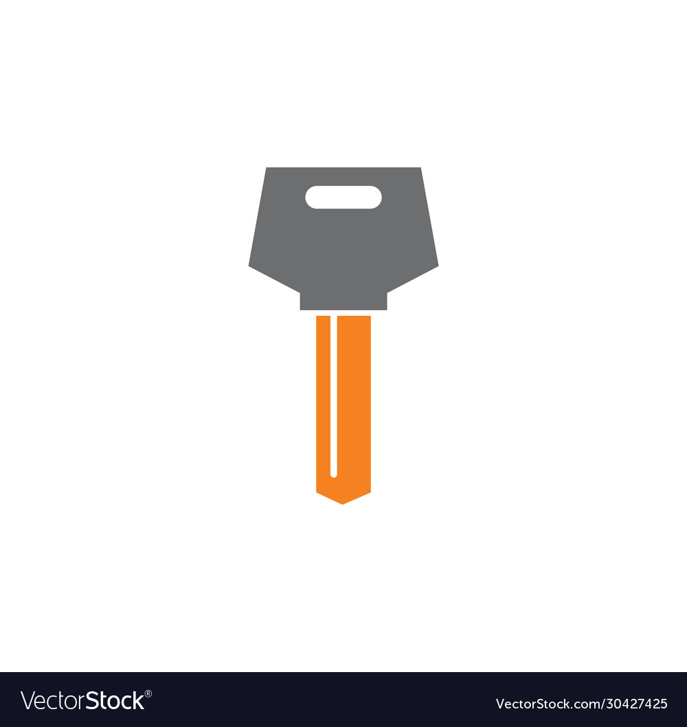 Key icon on background for graphic and web design vector image Key icon on background for graphic and web design