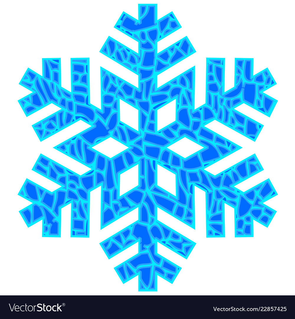 Snowflake isolated on light background Vector Image Snowflake isolated on light background
