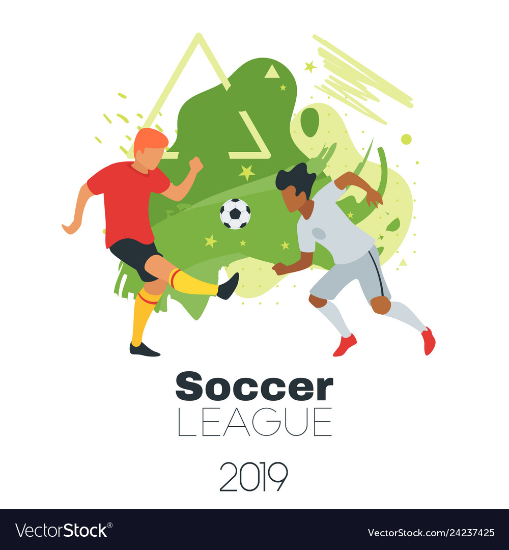 Soccer championship design element Royalty Free Vector Image