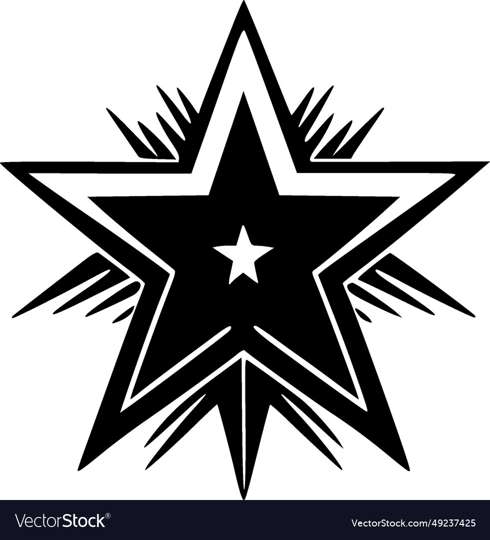 Star - minimalist and flat logo