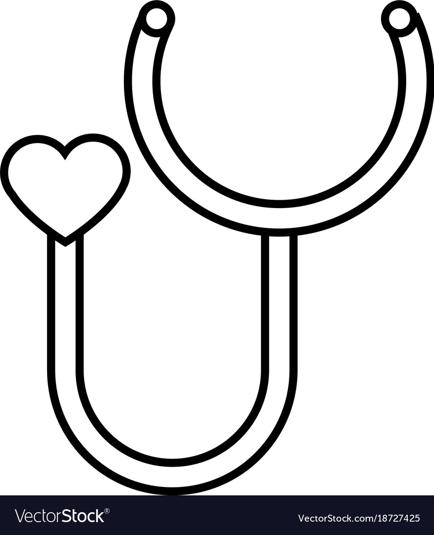 Stethoscope Medical Tool Royalty Free Vector Image