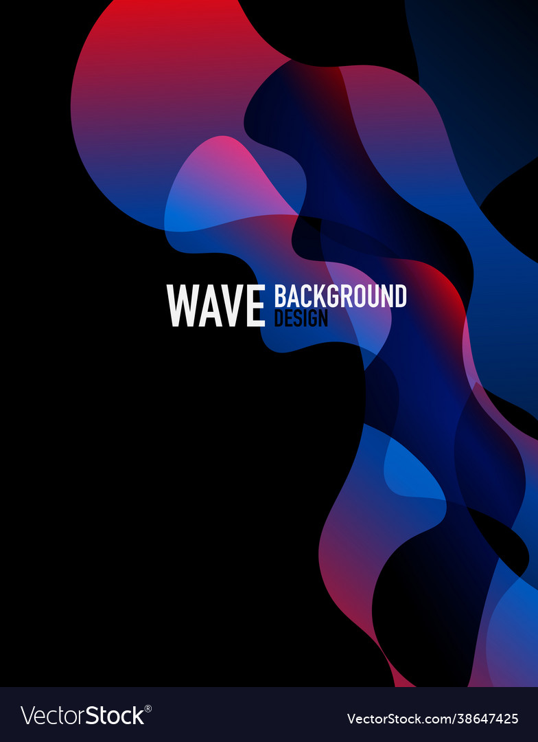 Vertical fluid gradient wave abstract background
