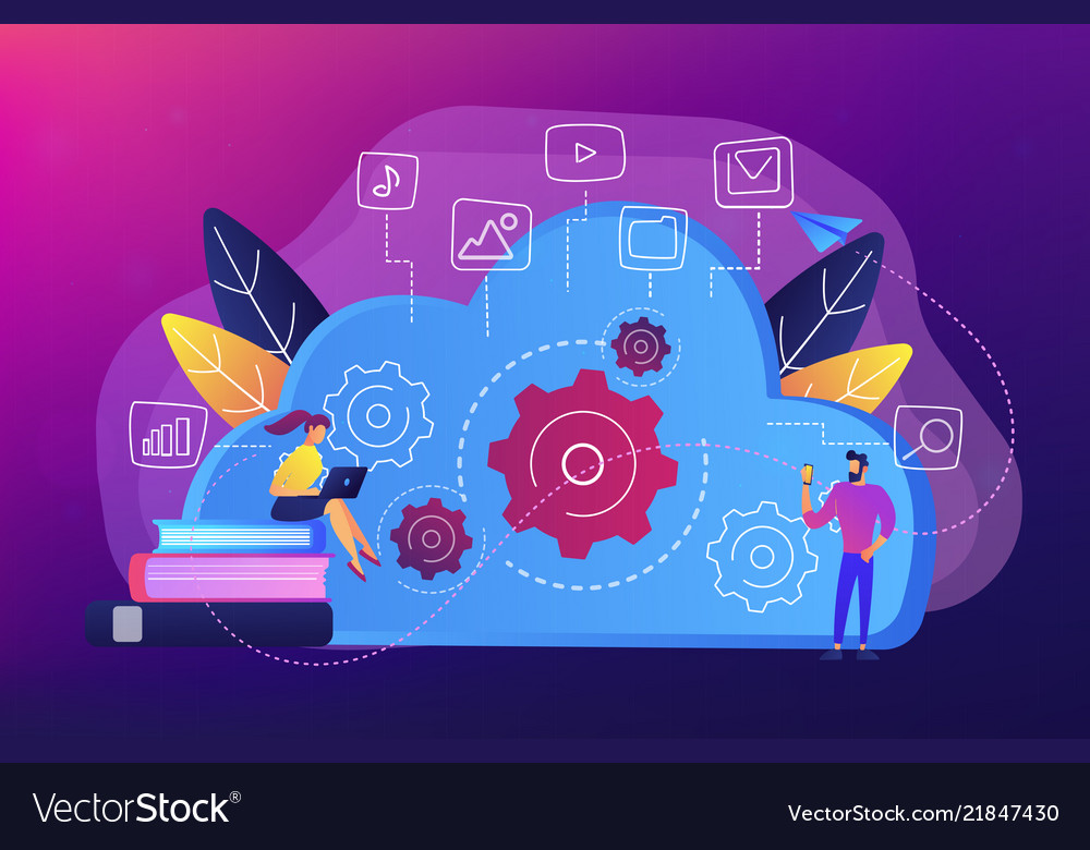 Big data architecture concept vector image Big data architecture concept