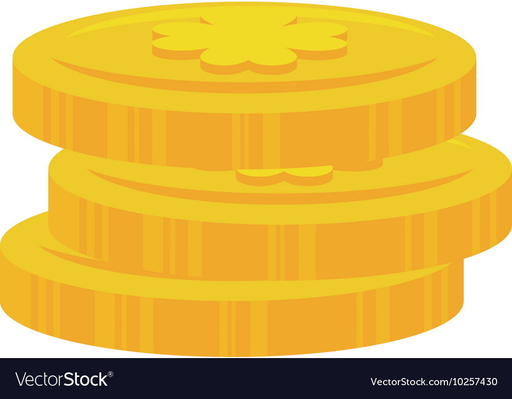 Coin clover irish stack