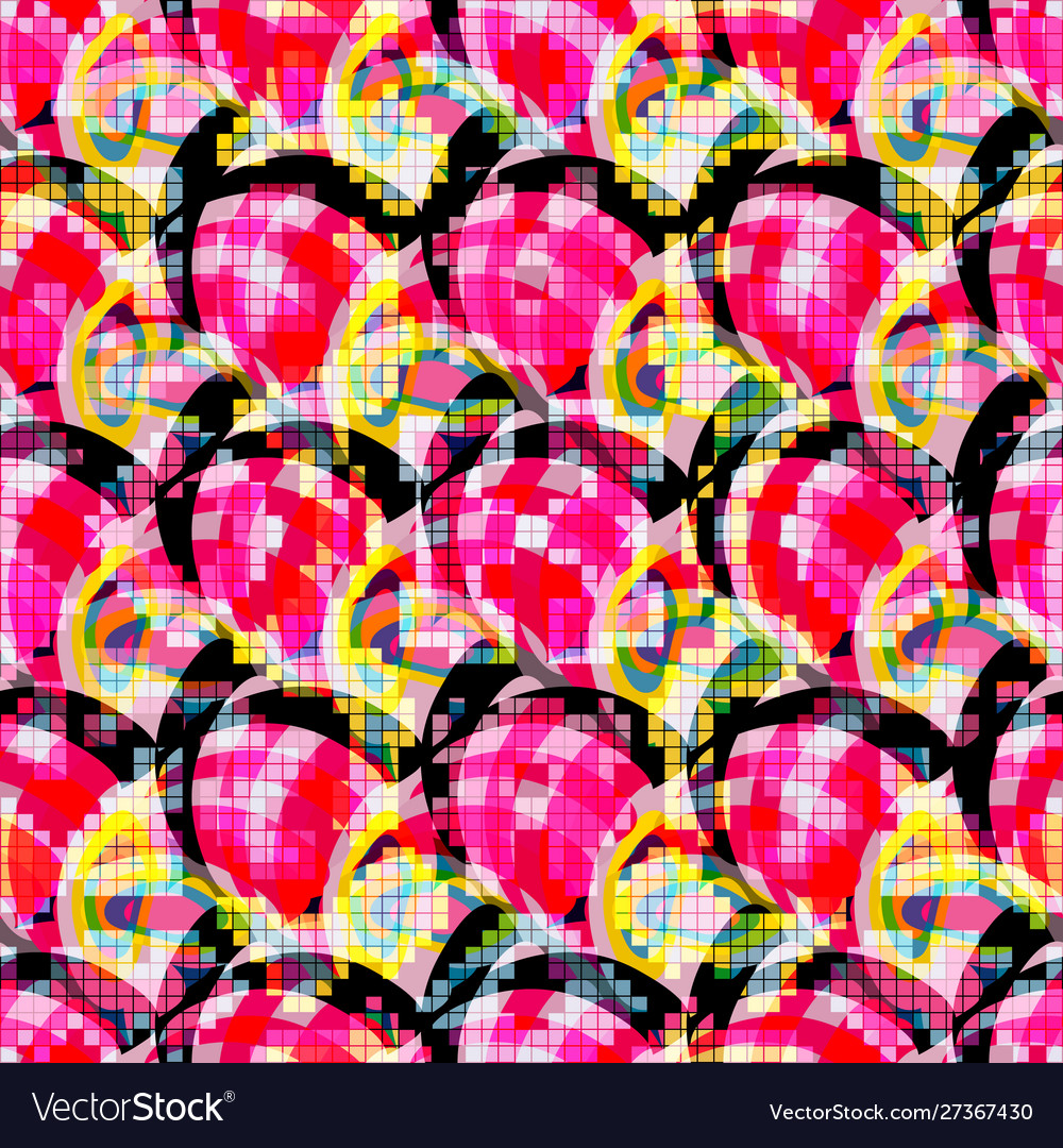 Color abstract seamless quality pattern vector image Color abstract seamless quality pattern