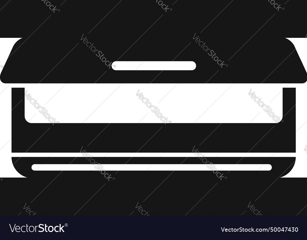 Cooling system icon simple control unit Royalty Free Vector