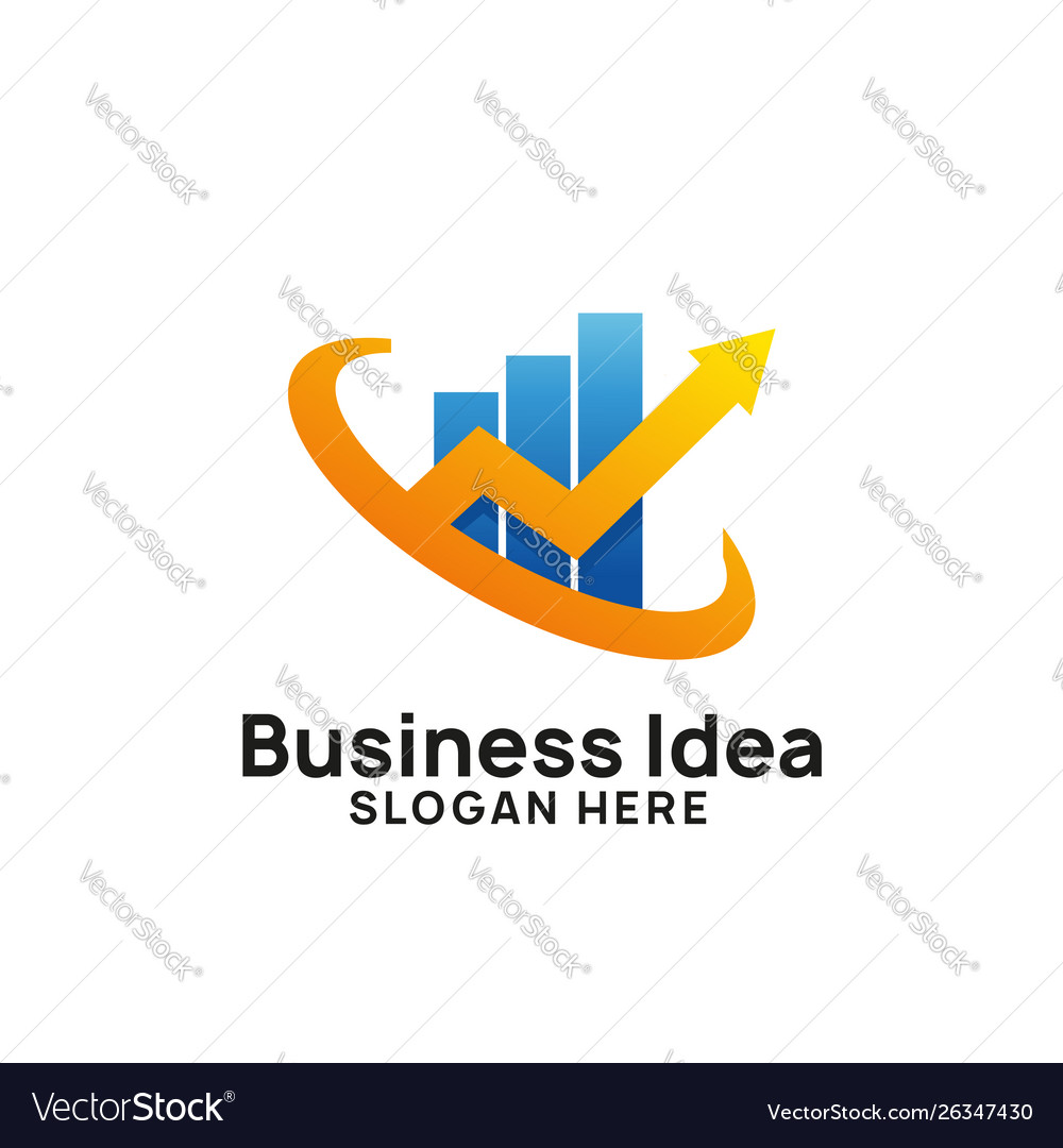 Creative business idea logo design template vector image Creative business idea logo design template