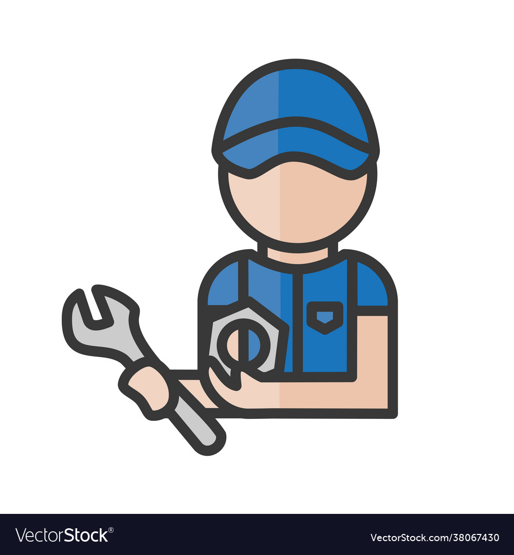 Mechanic avatar car services character profile Vector Image