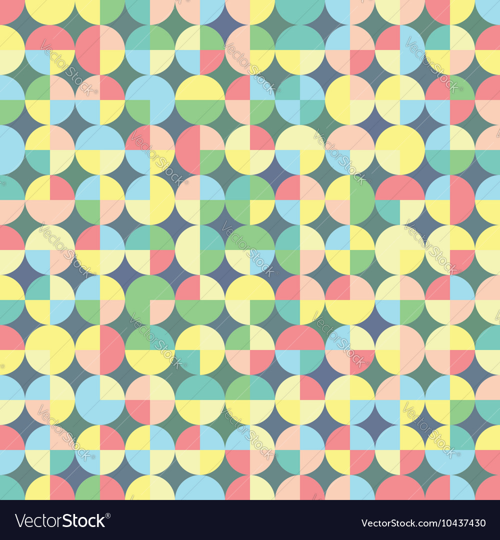Seamless geometric pattern in retro style