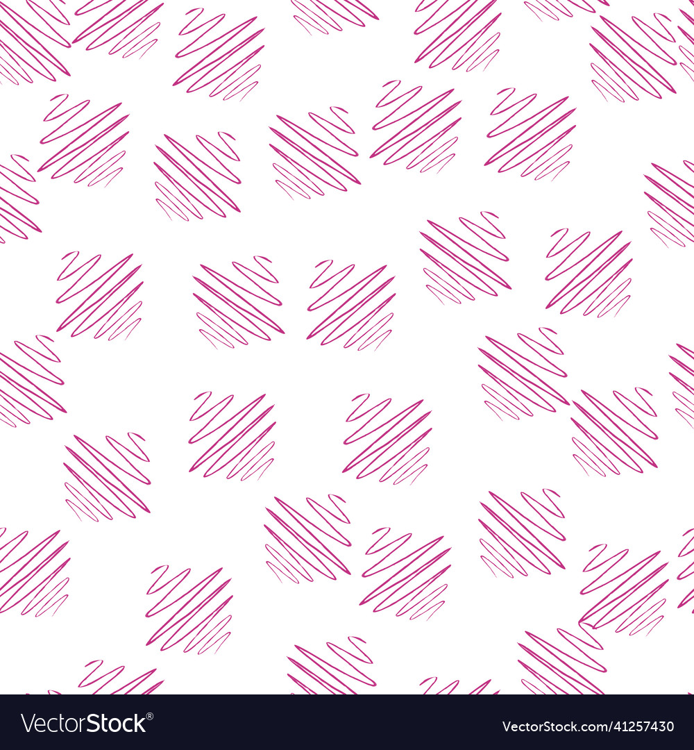 Soundwave seamless pattern curve waves background vector image Soundwave seamless pattern curve waves background