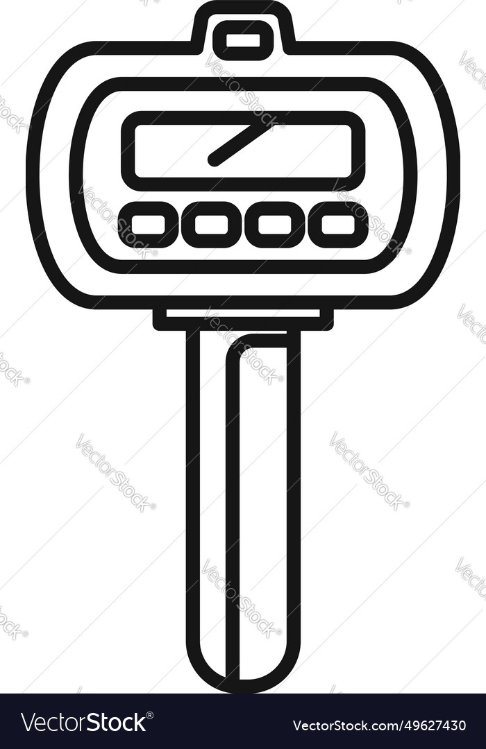 Traffic speed radar icon outline vehicle Vector Image